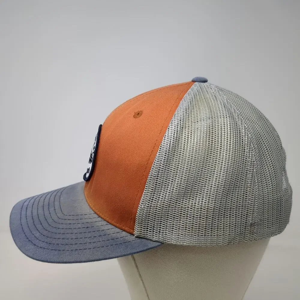 You Know Trucker Hat Orange Blue Gray One Size Surfer Patch Mesh Back Snapback